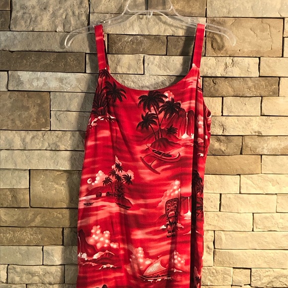 Y2K 90’s Red Summer Dress Size Medium - Picture 3 of 13